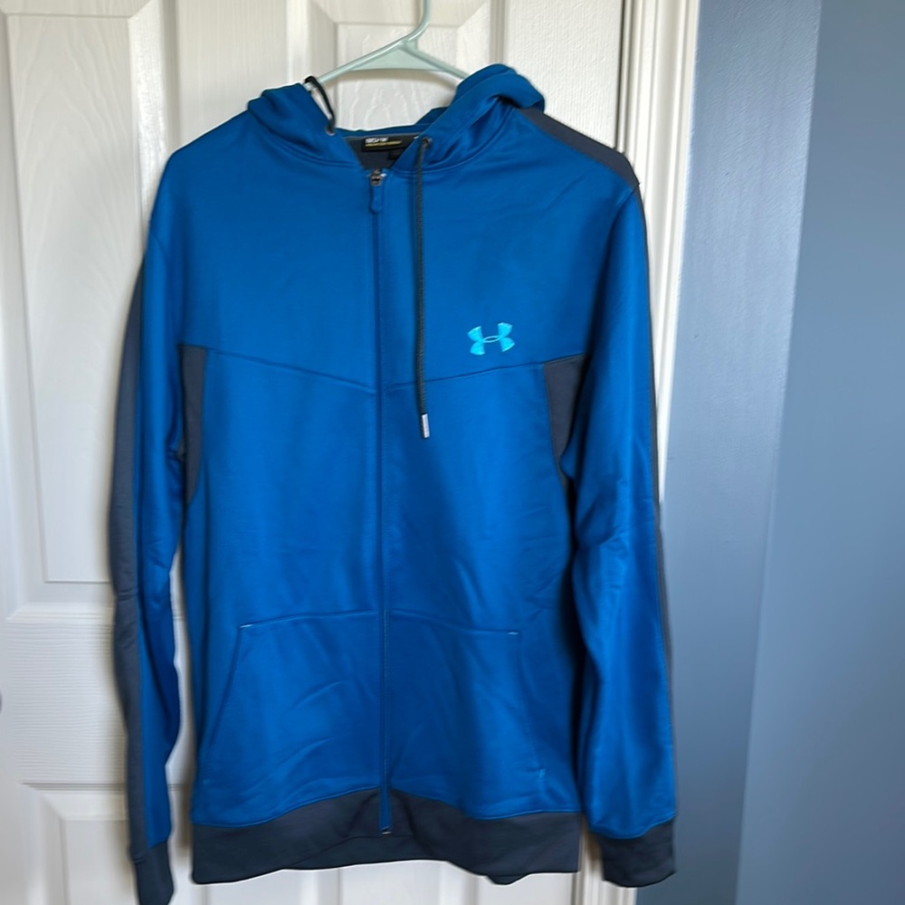 Under Armour Blue Full-Zip Hoodie - Size M